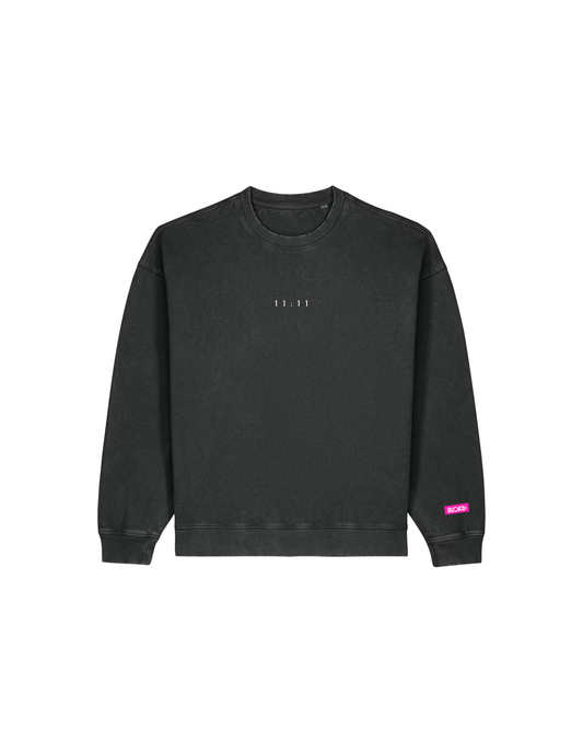 11:11 BLACK HOODIE