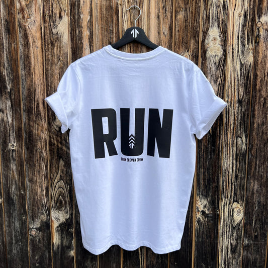 Bílé tričko RUN